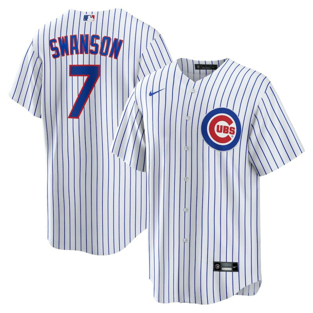 Dansby Swanson Chicago Cubs Replica Player Jersey White | Nike
