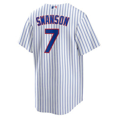 Dansby Swanson Chicago Cubs Replica Player Jersey White | Nike