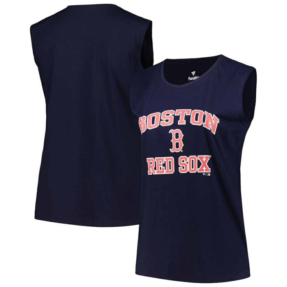 Boston Red Sox Profile Women's Plus Size Tank Top Navy