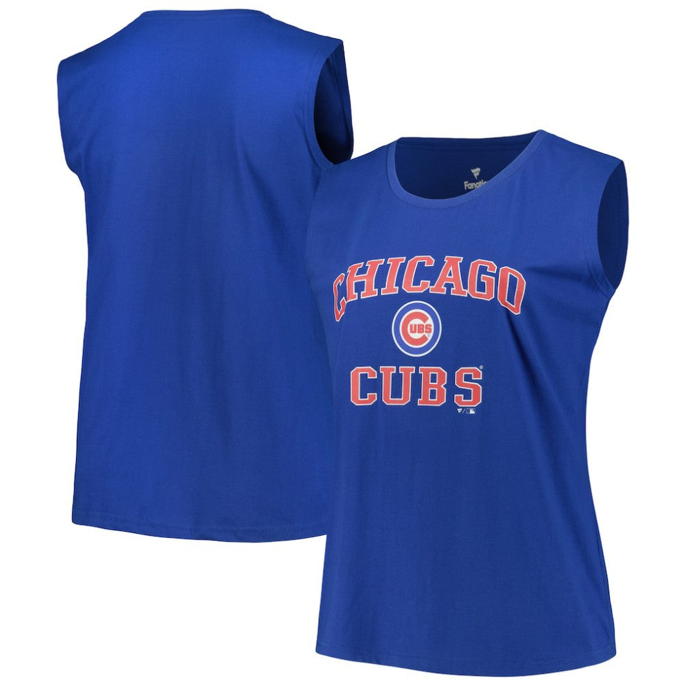 Chicago Cubs Profile Women's Plus Size Tank Top Royal