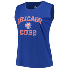 Chicago Cubs Profile Women's Plus Size Tank Top Royal