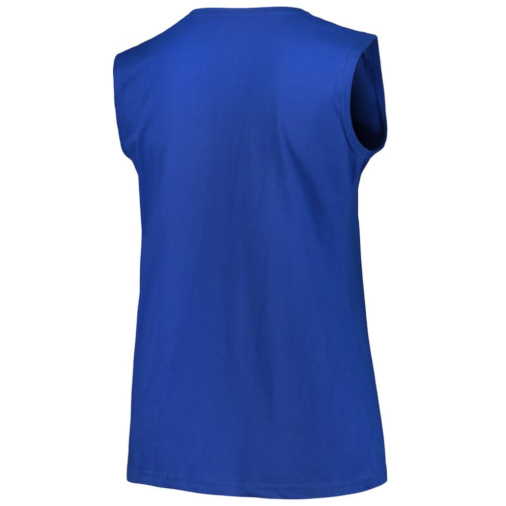 Chicago Cubs Profile Women's Plus Size Tank Top Royal