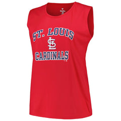 St. Louis Cardinals Profile Women's Plus Size Tank Top Red
