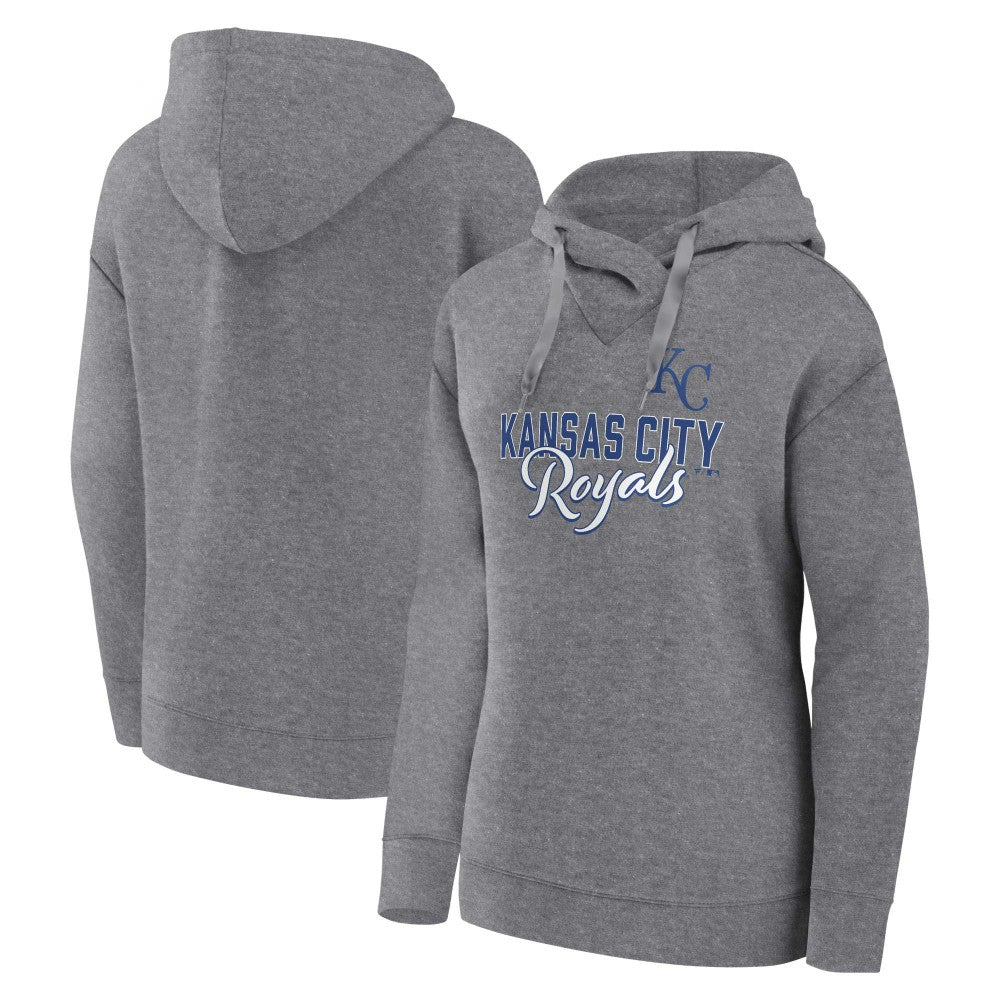 Profile Kansas City Royals Women's Plus Size Pullover Hoodie Heather Gray