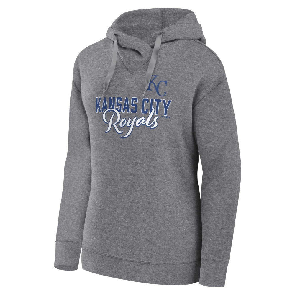 Profile Kansas City Royals Women's Plus Size Pullover Hoodie Heather Gray