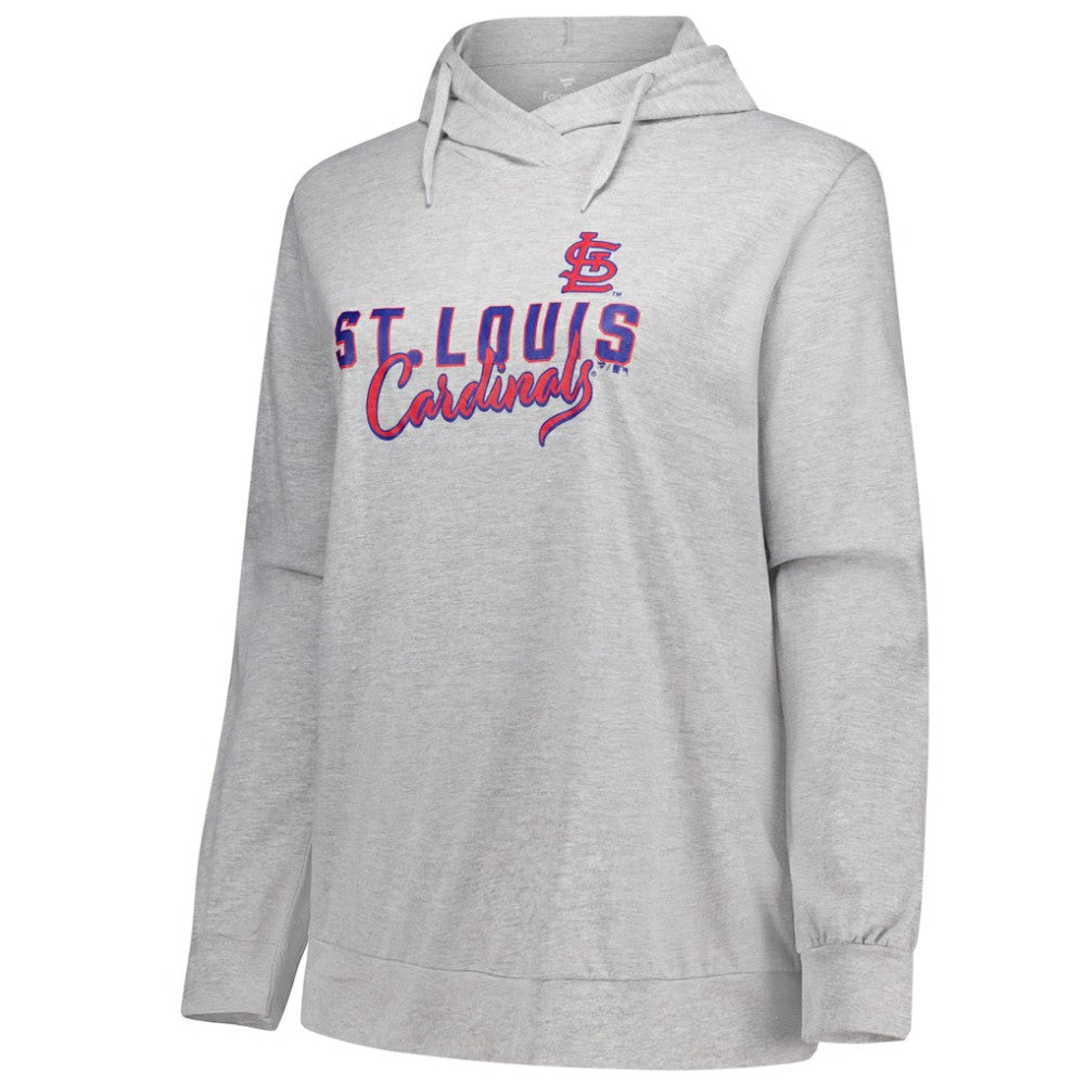 Profile St. Louis Cardinals Women's Plus Size Pullover Hoodie Heather Gray