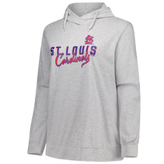 Profile St. Louis Cardinals Women's Plus Size Pullover Hoodie Heather Gray
