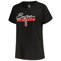 Boston Red Sox Profile Women's Plus Size T-Shirt Combo Pack Black/Heather Gray