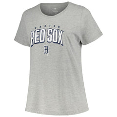 Boston Red Sox Profile Women's Plus Size T-Shirt Combo Pack Black/Heather Gray