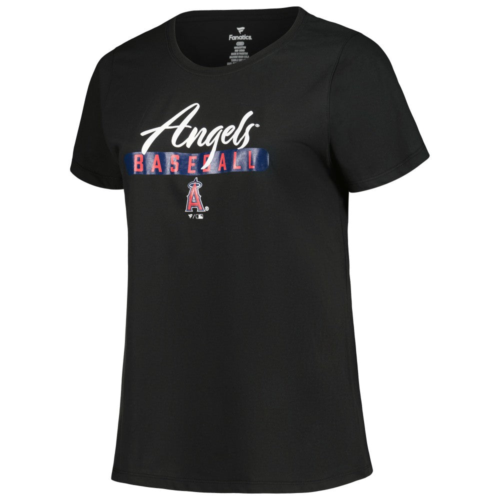 Los Angeles Angels Profile Women's Plus Size T-Shirt Combo Pack Black/Heather Gray