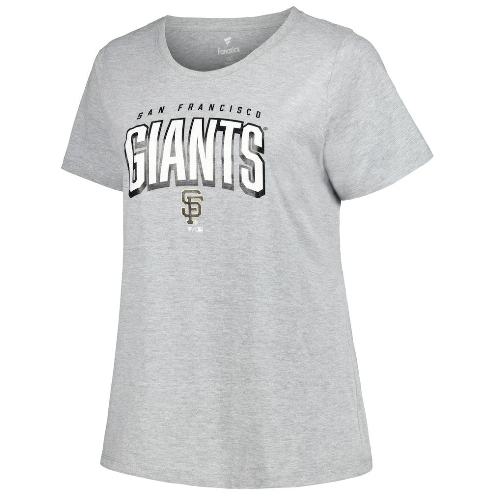 San Francisco Giants Profile Women's Plus Size T-Shirt Combo Pack Black/Heather Gray