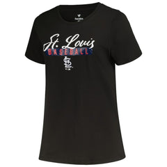 St. Louis Cardinals Profile Women's Plus Size T-Shirt Combo Pack Black/Heather Gray