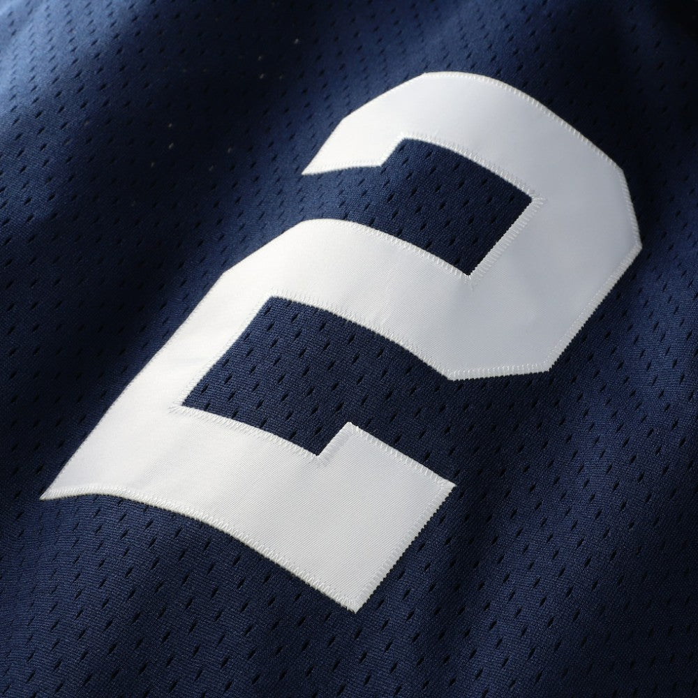 Derek Jeter New York Yankees Cooperstown Collection Mesh Batting Practice Button-Up Jersey Navy | Mitchell & Ness