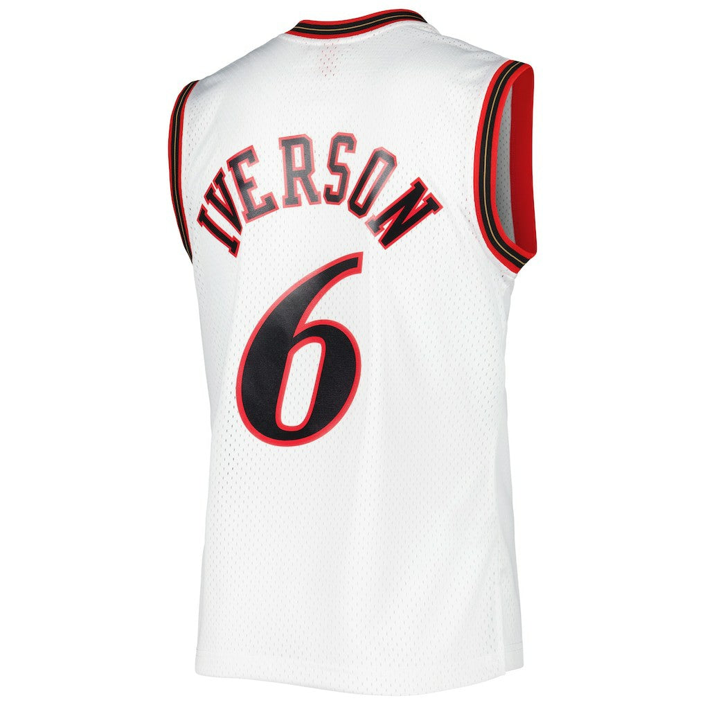 Allen Iverson Philadelphia 76ers 2002/03 Hardwood Classics Swingman Jersey - White