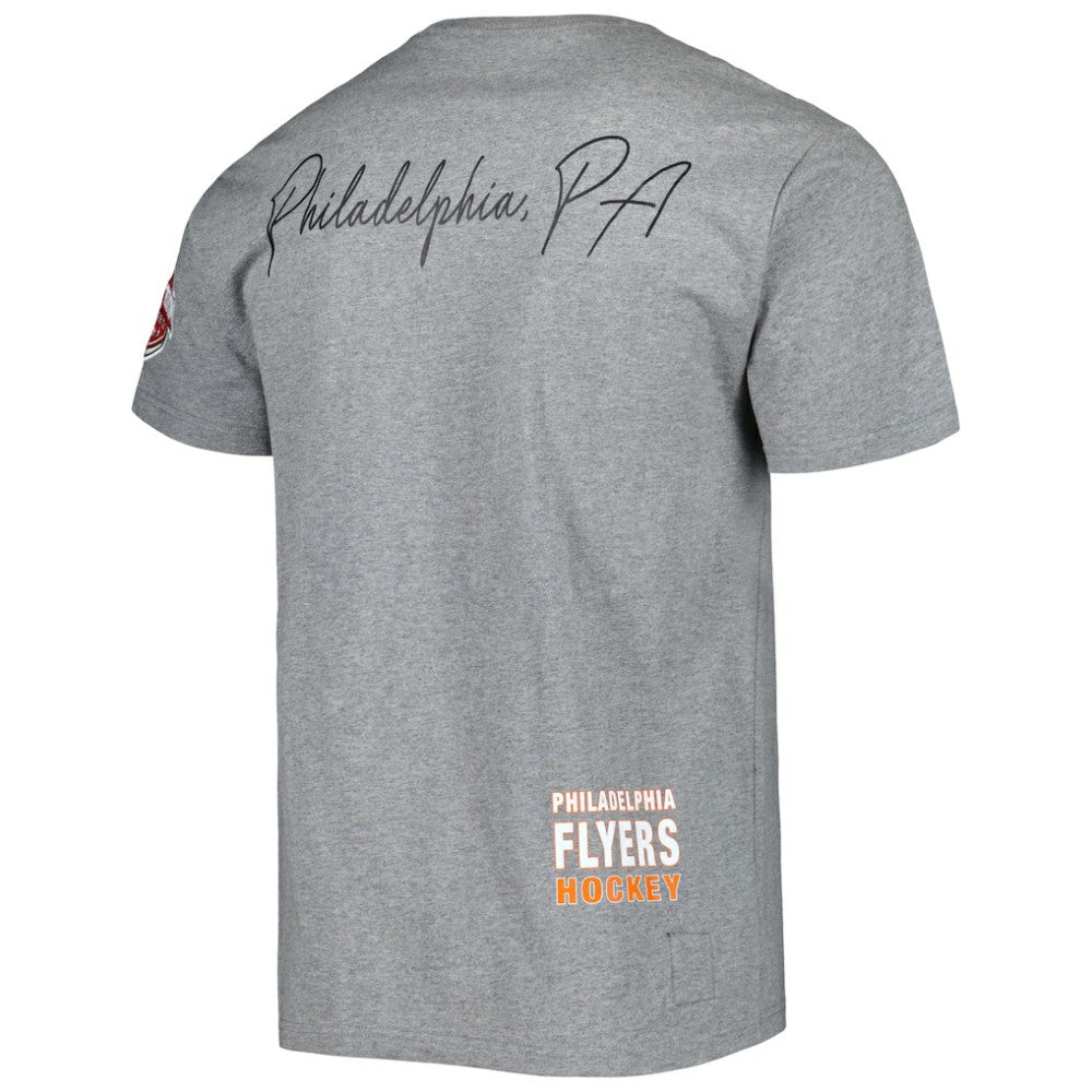 Philadelphia Flyers Mitchell & Ness City Collection T-Shirt Heather Gray