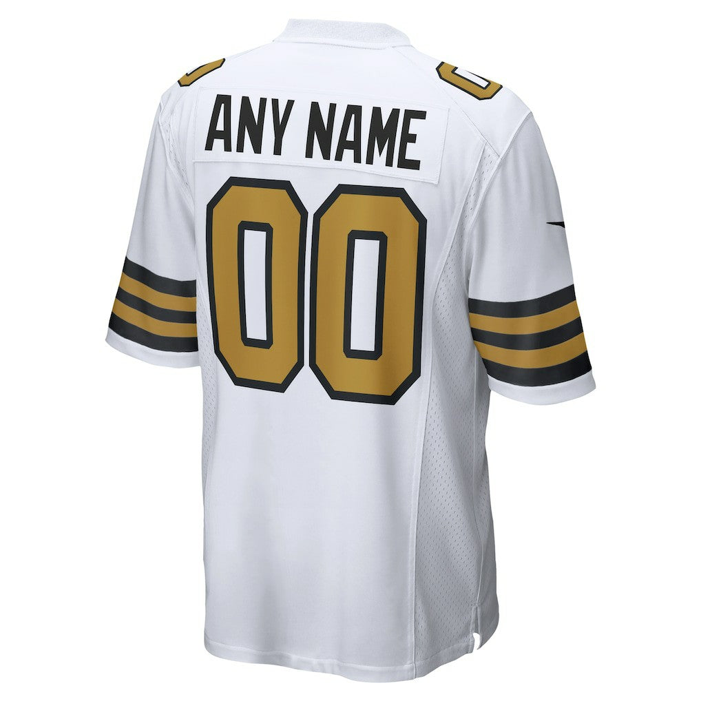 New Orleans Saints Alternate Custom Game Jersey - White