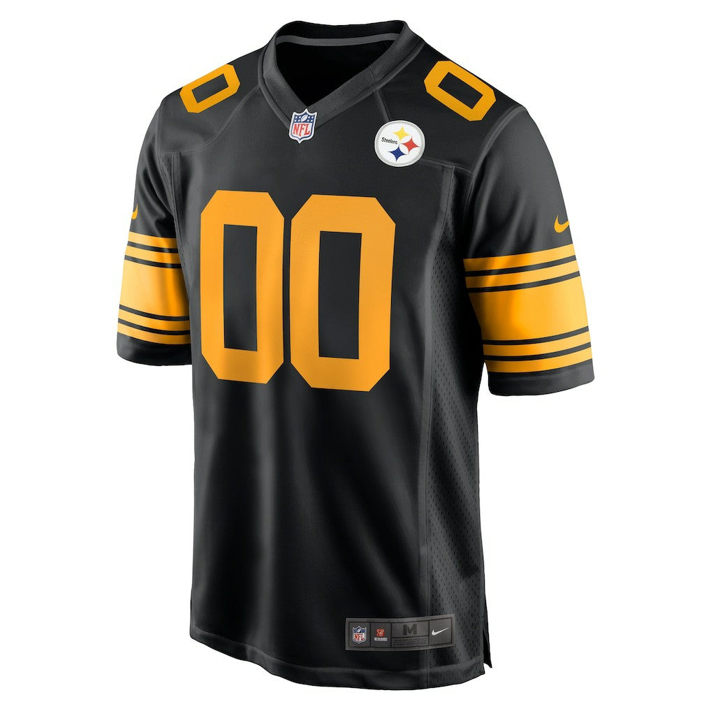 Pittsburgh Steelers Alternate Custom Game Jersey - Black