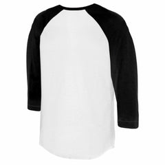 Baltimore Orioles Tiny Turnip Women's Base Stripe 3/4-Sleeve Raglan T-Shirt White/Black