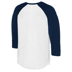 Minnesota Twins Tiny Turnip Women's Blooming Baseballs 3/4-Sleeve Raglan T-Shirt White/Navy