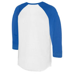 Los Angeles Dodgers Tiny Turnip Women's Teddy Boy 3/4-Sleeve Raglan T-Shirt White/Royal