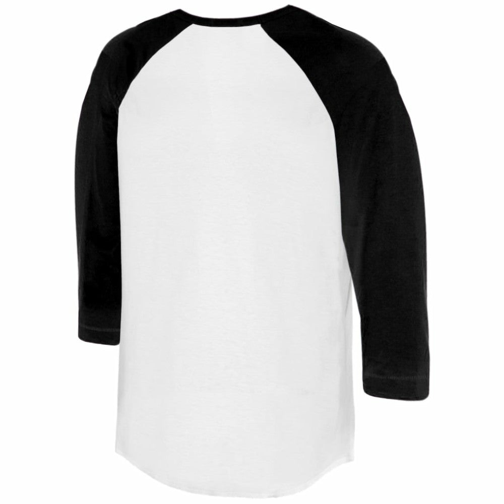 San Francisco Giants Tiny Turnip Women's Heart Banner 3/4-Sleeve Raglan T-Shirt White/Black