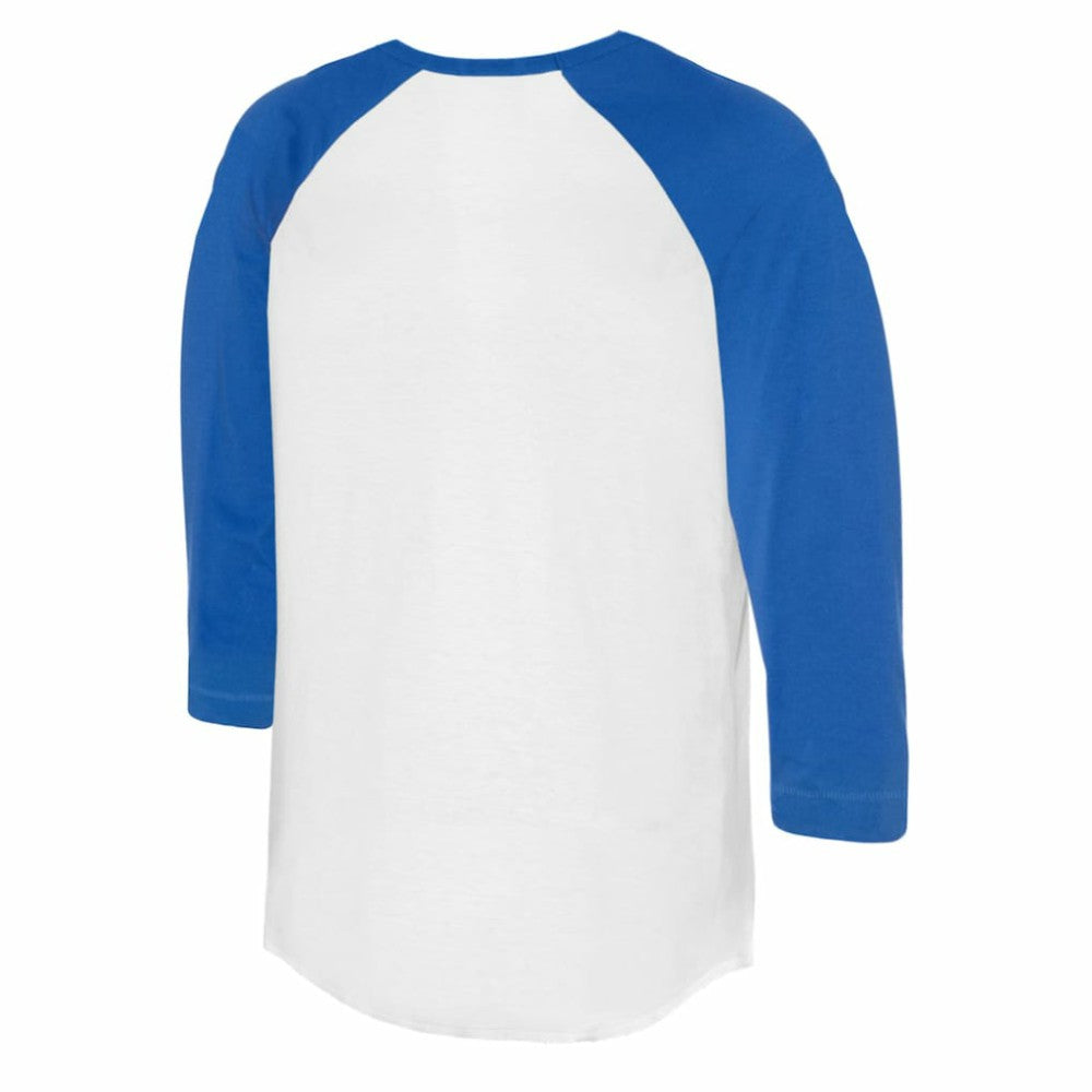 Chicago Cubs Tiny Turnip Women's Jada 3/4-Sleeve Raglan T-Shirt White/Royal