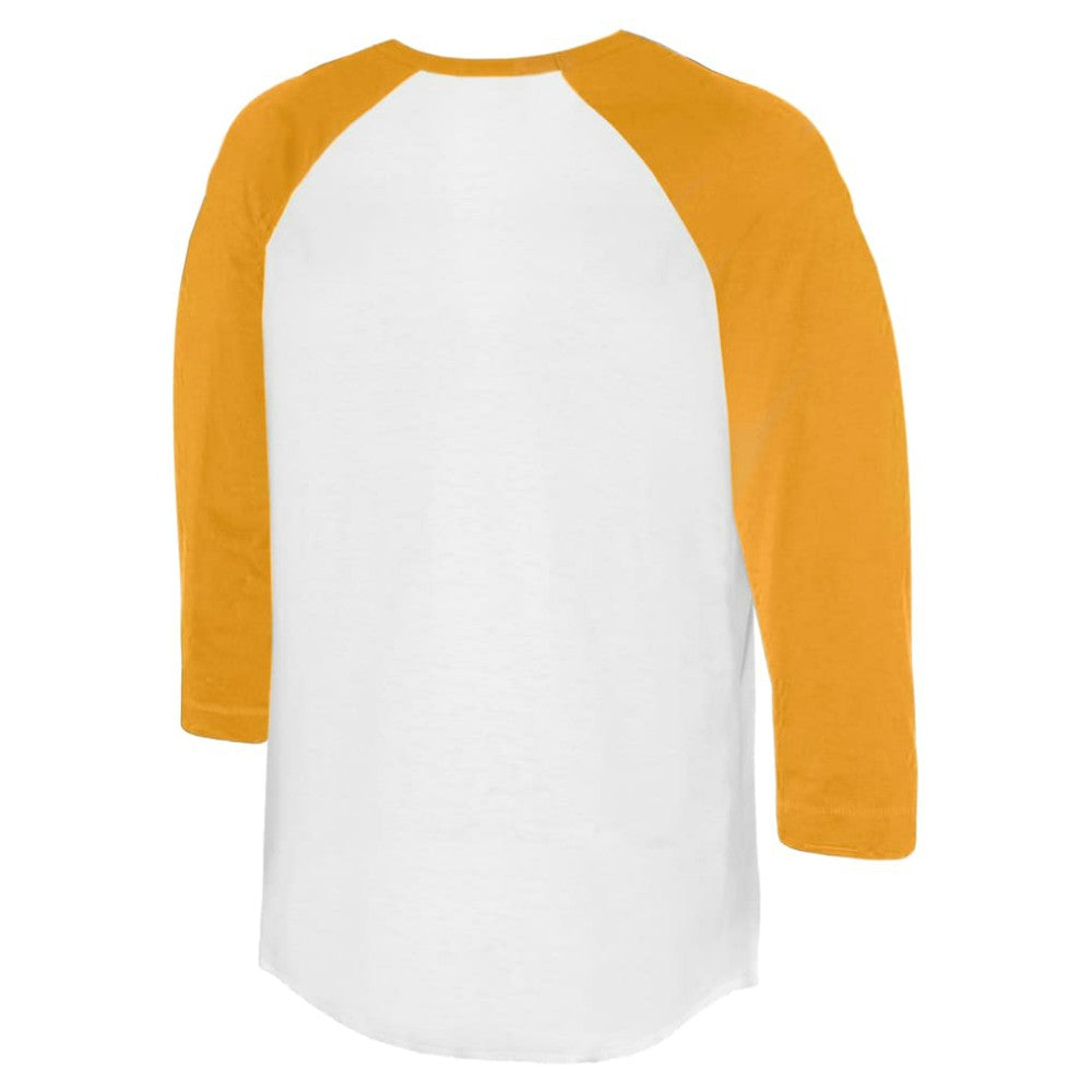 San Diego Padres Tiny Turnip Unisex Stitched Baseball 3/4-Sleeve Raglan T-Shirt White/Gold