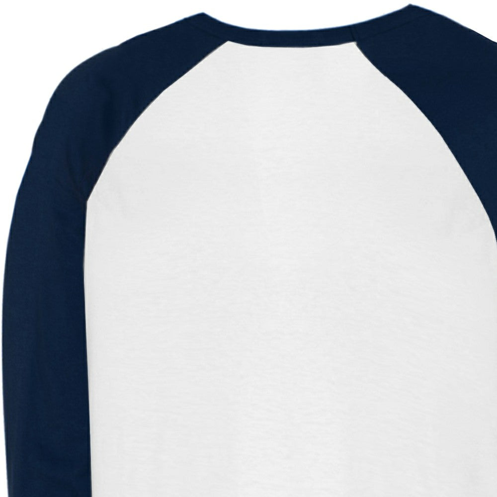 Minnesota Twins Tiny Turnip Unisex Sundae Helmet 3/4-Sleeve Raglan T-Shirt White/Navy