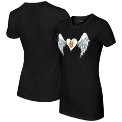 San Francisco Giants Tiny Turnip Women's Angel Wings T-Shirt Black