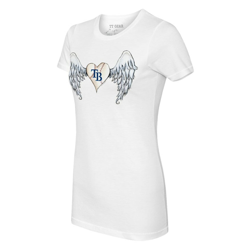 Tampa Bay Rays Tiny Turnip Women's Angel Wings T-Shirt White
