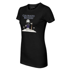 Colorado Rockies Tiny Turnip Women's Astronaut T-Shirt Black
