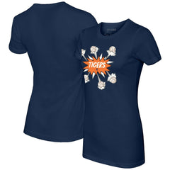 Detroit Tigers Tiny Turnip Women's Baseball Pow T-Shirt Navy