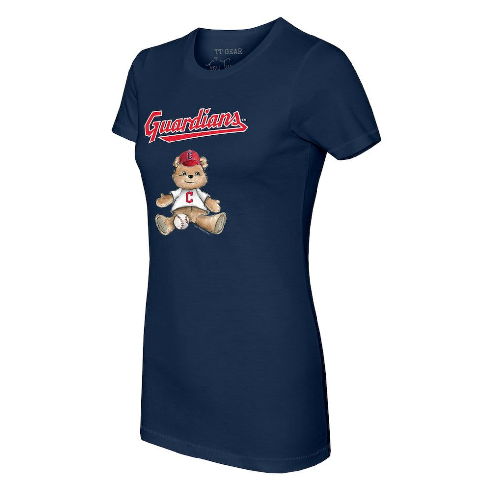 Cleveland Guardians Tiny Turnip Women's Teddy Boy T-Shirt Navy