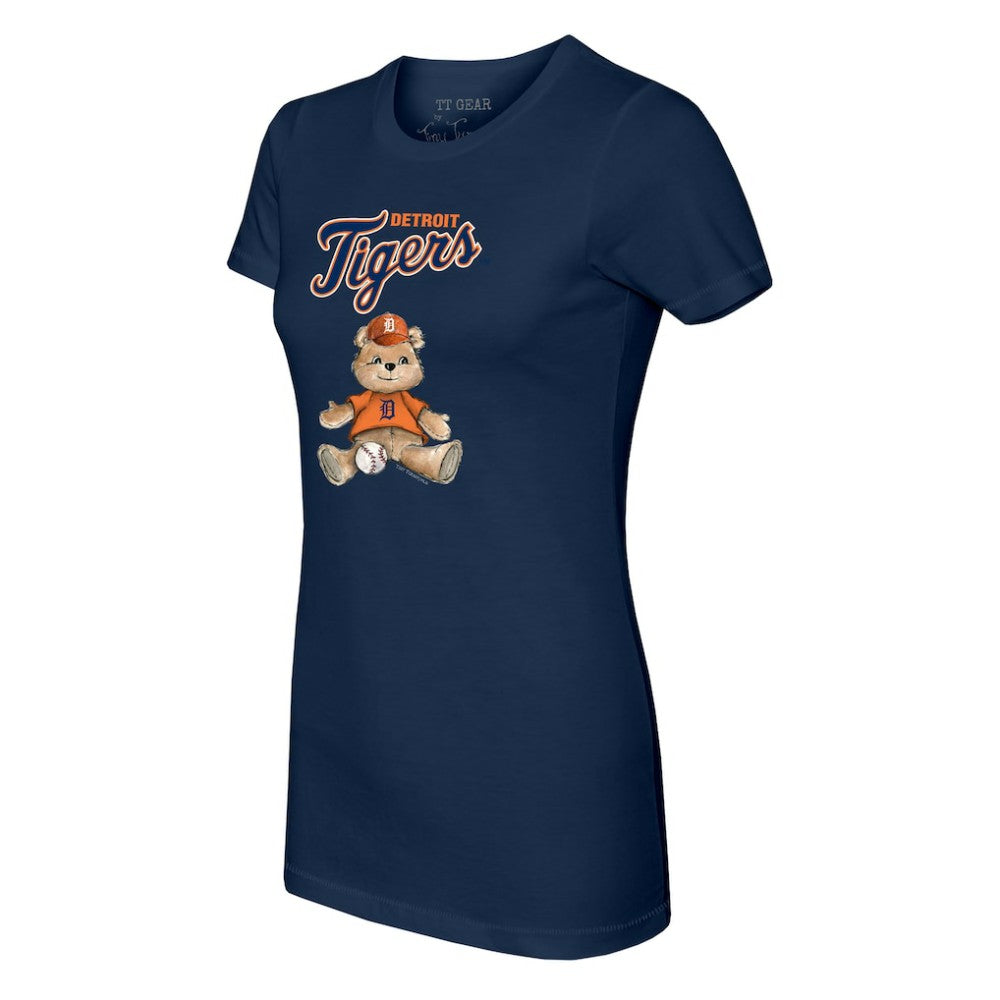 Detroit Tigers Tiny Turnip Women's Teddy Boy T-Shirt Navy