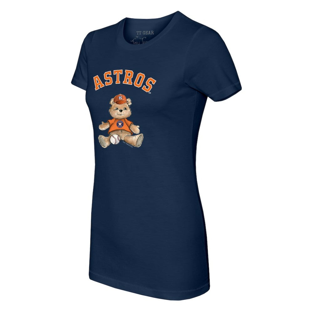 Houston Astros Tiny Turnip Women's Teddy Boy T-Shirt Navy