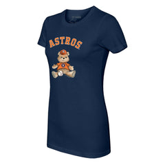Houston Astros Tiny Turnip Women's Teddy Boy T-Shirt Navy