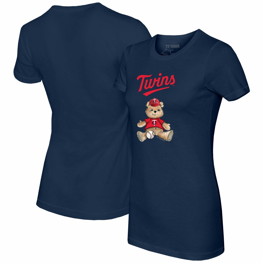 Minnesota Twins Tiny Turnip Women's Teddy Boy T-Shirt Navy