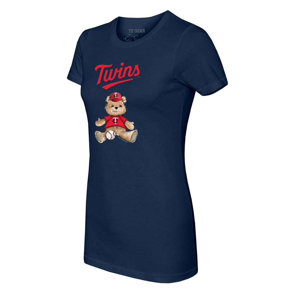 Minnesota Twins Tiny Turnip Women's Teddy Boy T-Shirt Navy
