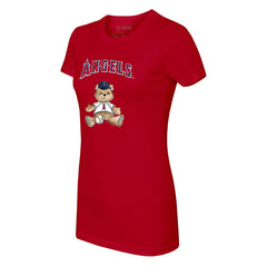 Los Angeles Angels Tiny Turnip Women's Teddy Boy T-Shirt Red