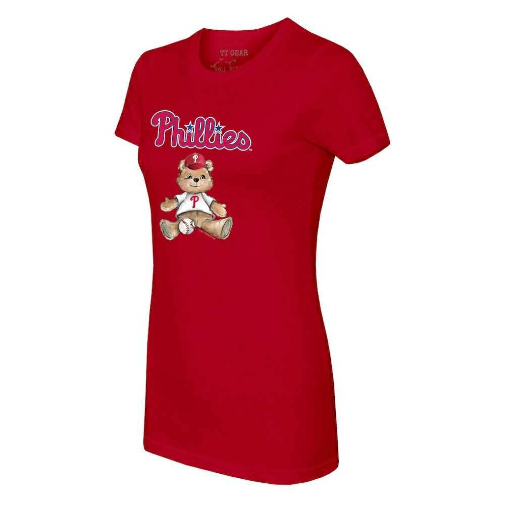 Philadelphia Phillies Tiny Turnip Women's Teddy Boy T-Shirt Red