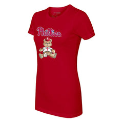 Philadelphia Phillies Tiny Turnip Women's Teddy Boy T-Shirt Red