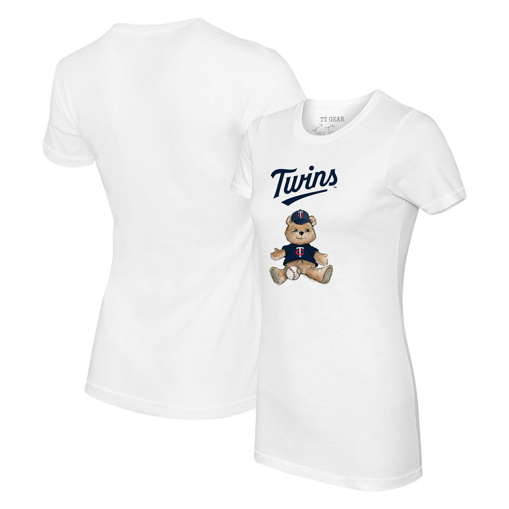 Minnesota Twins Tiny Turnip Women's Teddy Boy T-Shirt White