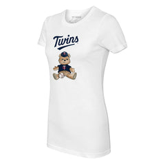 Minnesota Twins Tiny Turnip Women's Teddy Boy T-Shirt White