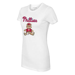 Philadelphia Phillies Tiny Turnip Women's Teddy Boy T-Shirt White