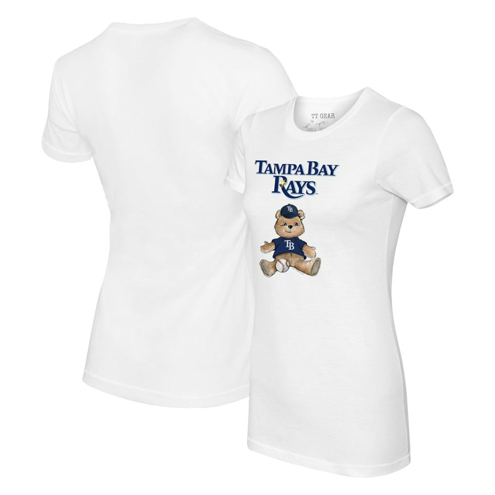 Tampa Bay Rays Tiny Turnip Women's Teddy Boy T-Shirt White