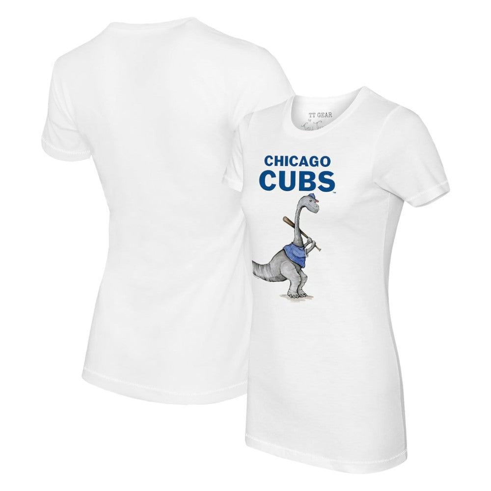 Chicago Cubs Tiny Turnip Women's Bronto T-Shirt White