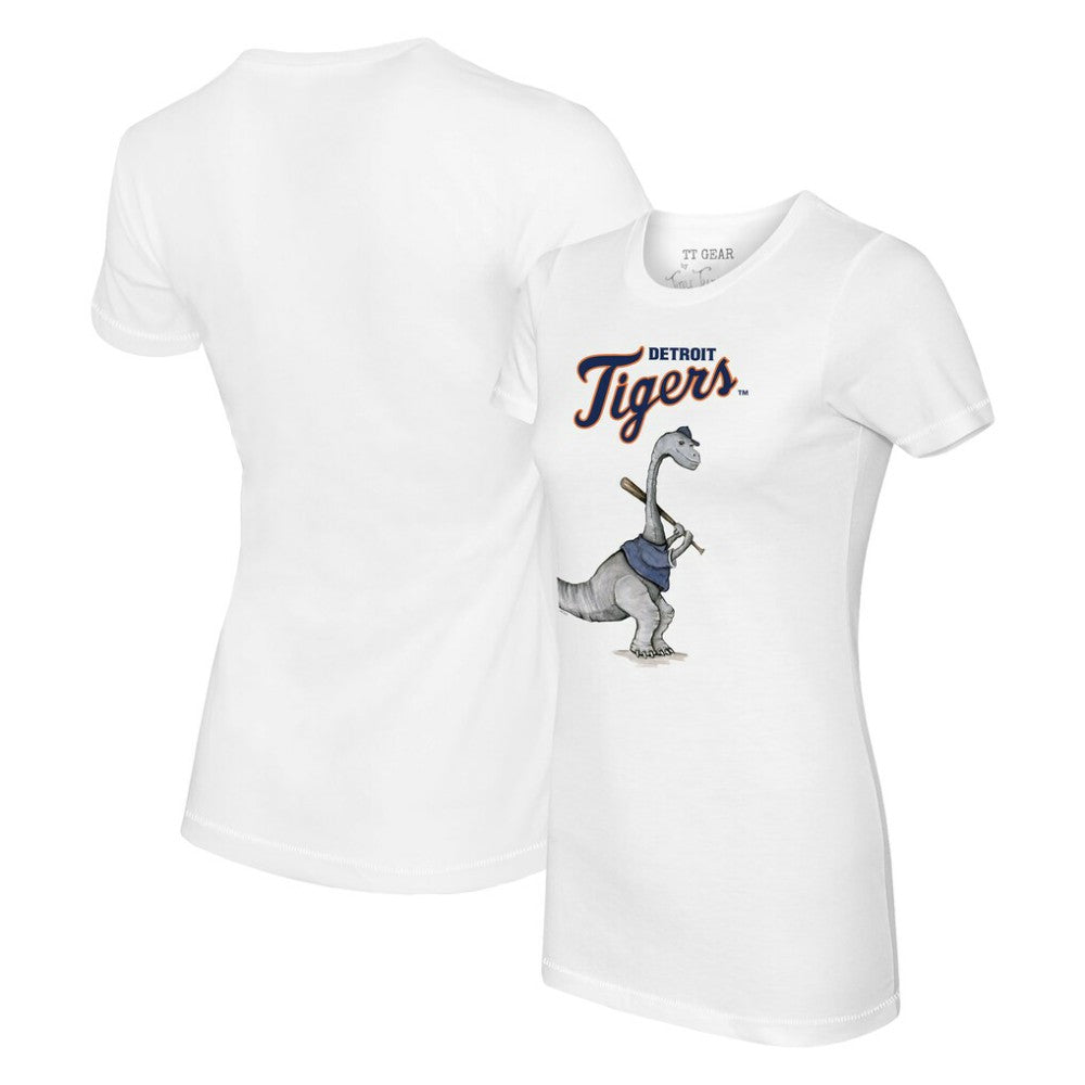 Detroit Tigers Tiny Turnip Women's Bronto T-Shirt White