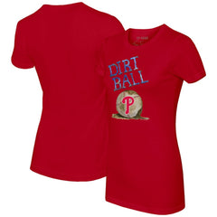 Philadelphia Phillies Tiny Turnip Women's Dirt Ball T-Shirt Red