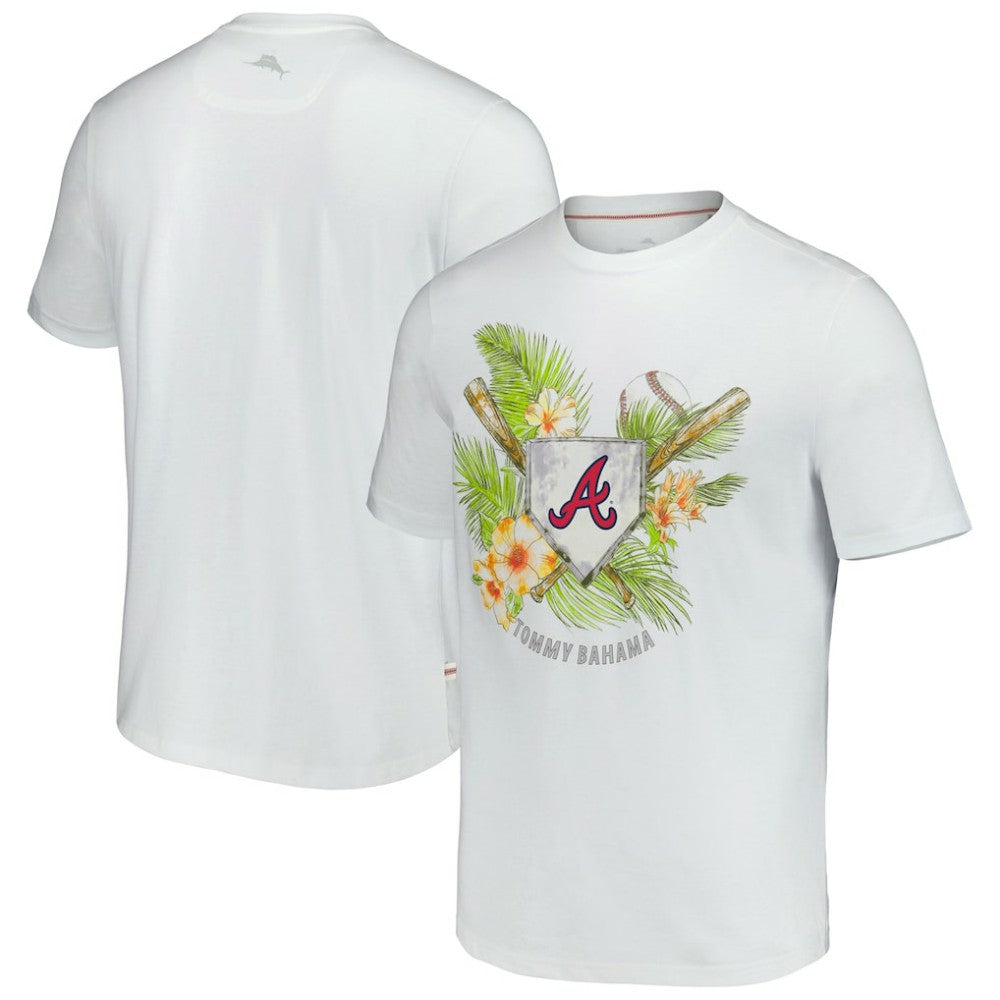 Atlanta Braves Tommy Bahama Island League T-Shirt White