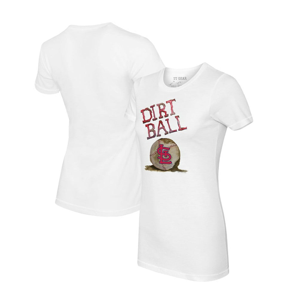 St. Louis Cardinals Tiny Turnip Women's Dirt Ball T-Shirt White